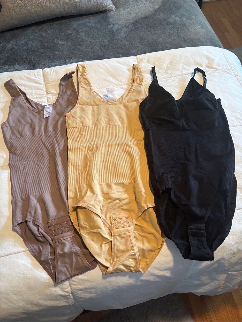Women’s Seamless Shaping Bodysuit - Black, Yellow, Taupe